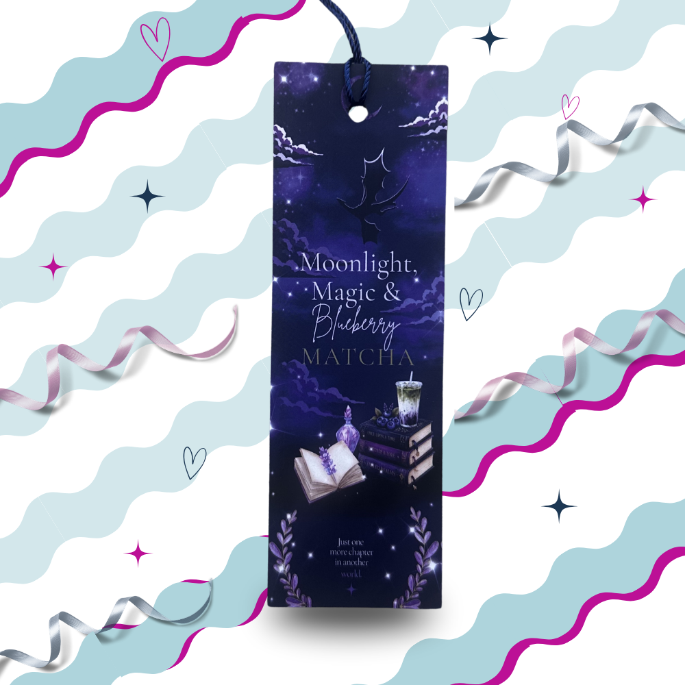 Moonlight, Magic and Blueberry Matcha - Fantasy Bookmark