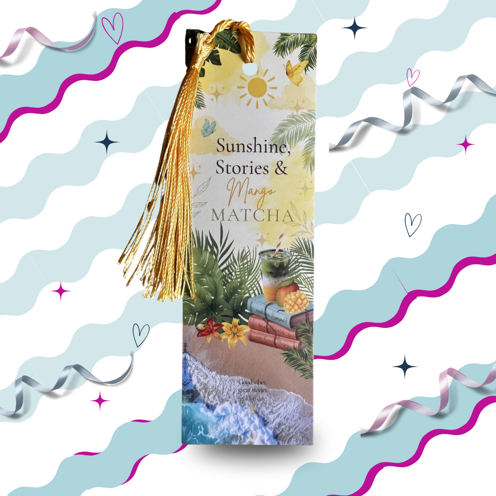 Sunshine, Stories and Mango Matcha - Summer Reads Bookmark