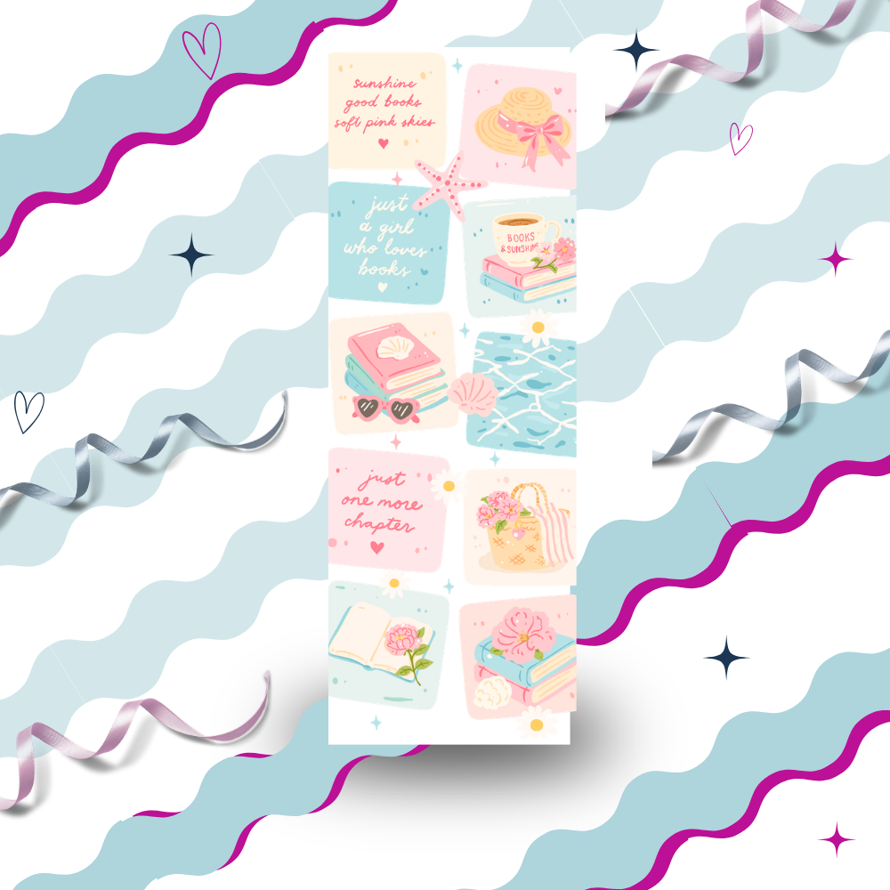 Beach Patchwork Bookmark